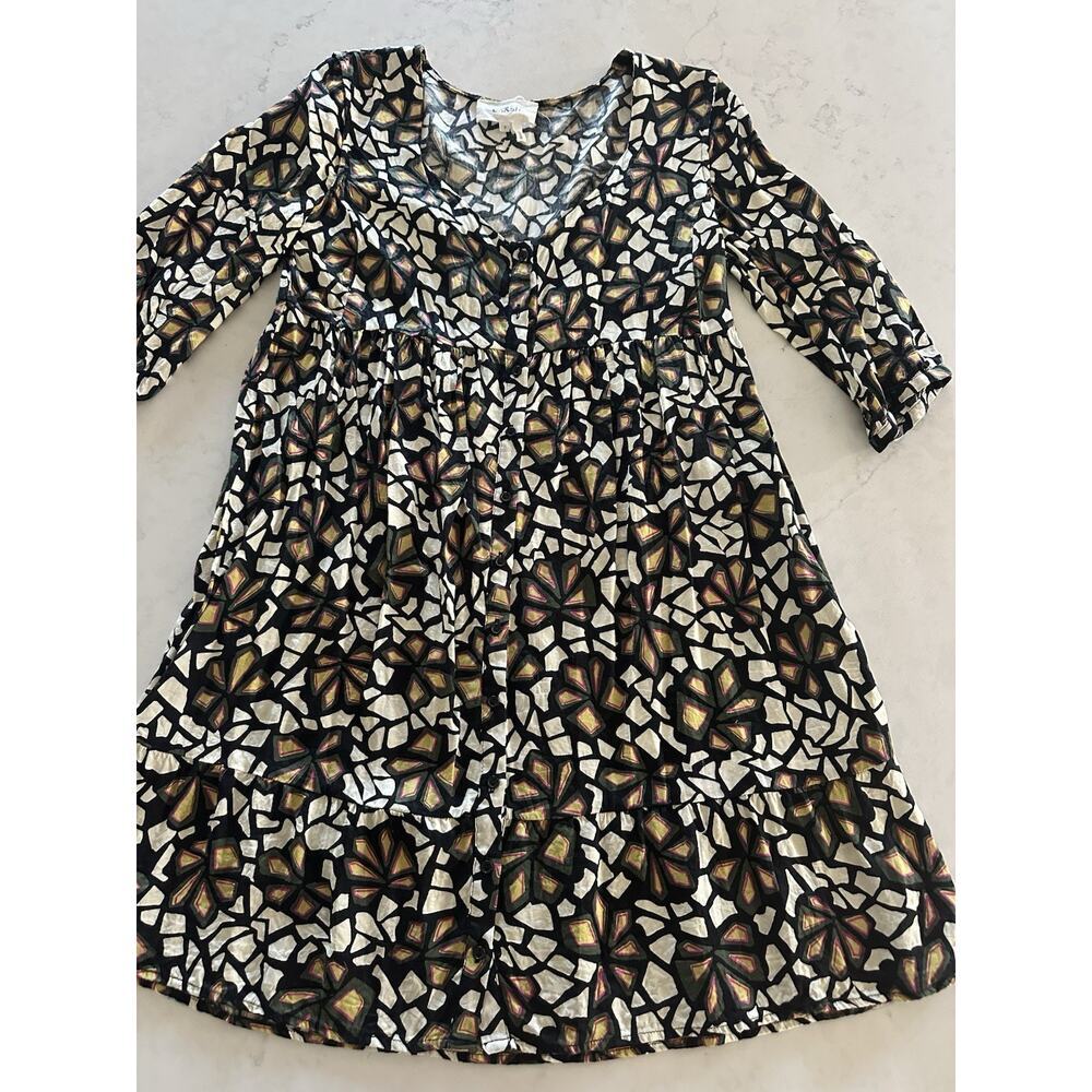 BA&SH BASH May Floral Ecru Print Lady Dress Sz Small EUC - Picture 4 of 8